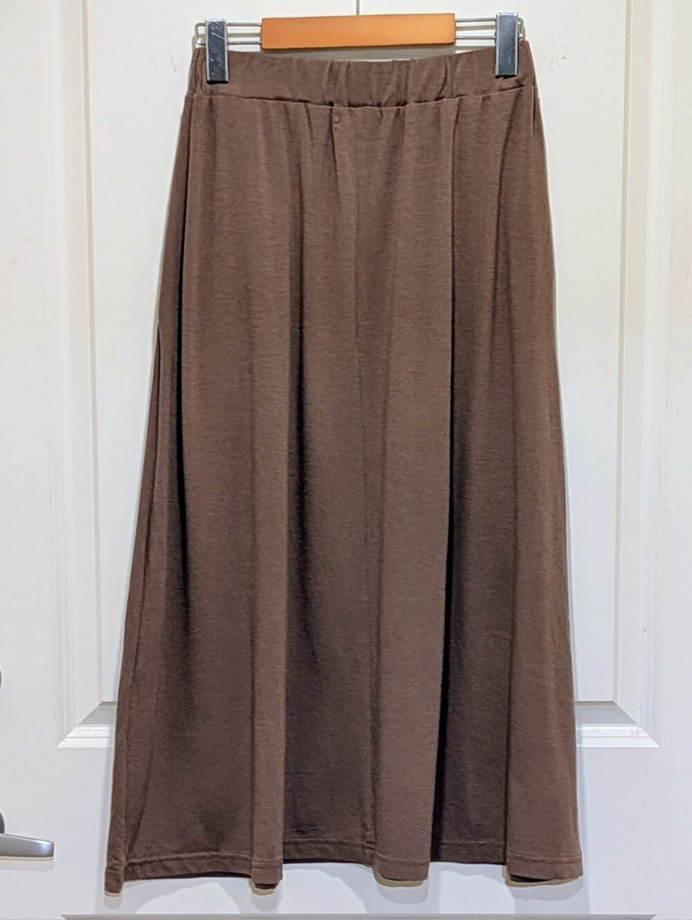 EUC MYMYT Korea XS Light Brown Cotton Maxi Skirt - Picture 5 of 5